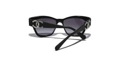 chanel sunglasses black and white