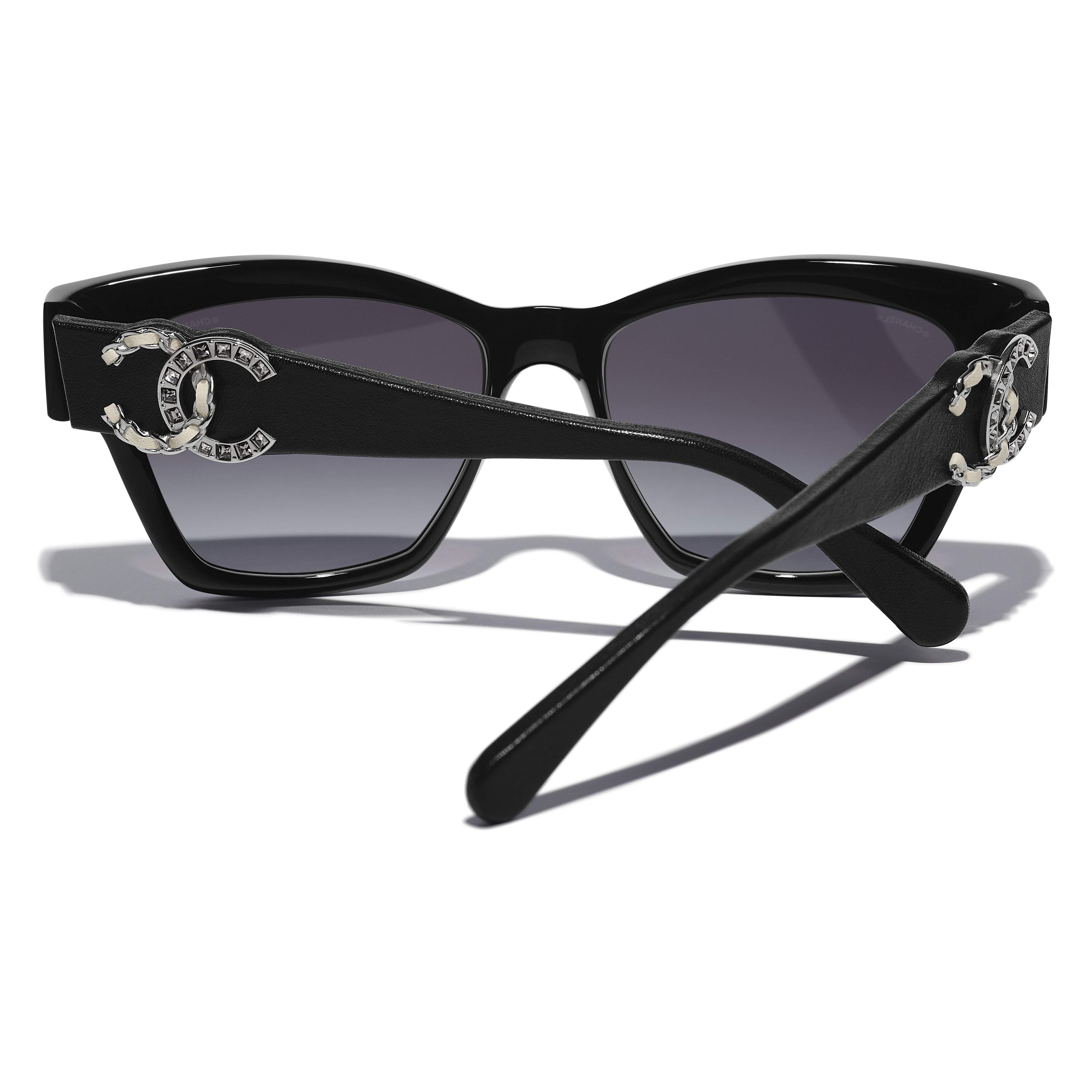 Chanel Cat Eye Sunglasses CH5481H 56 Grau und Klar Sonnenbrillen