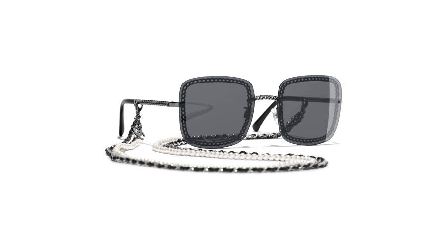 Sonnenbrille Chanel Chaîne Silber CH4244 C108/S4 57-18 Medium auf Lager