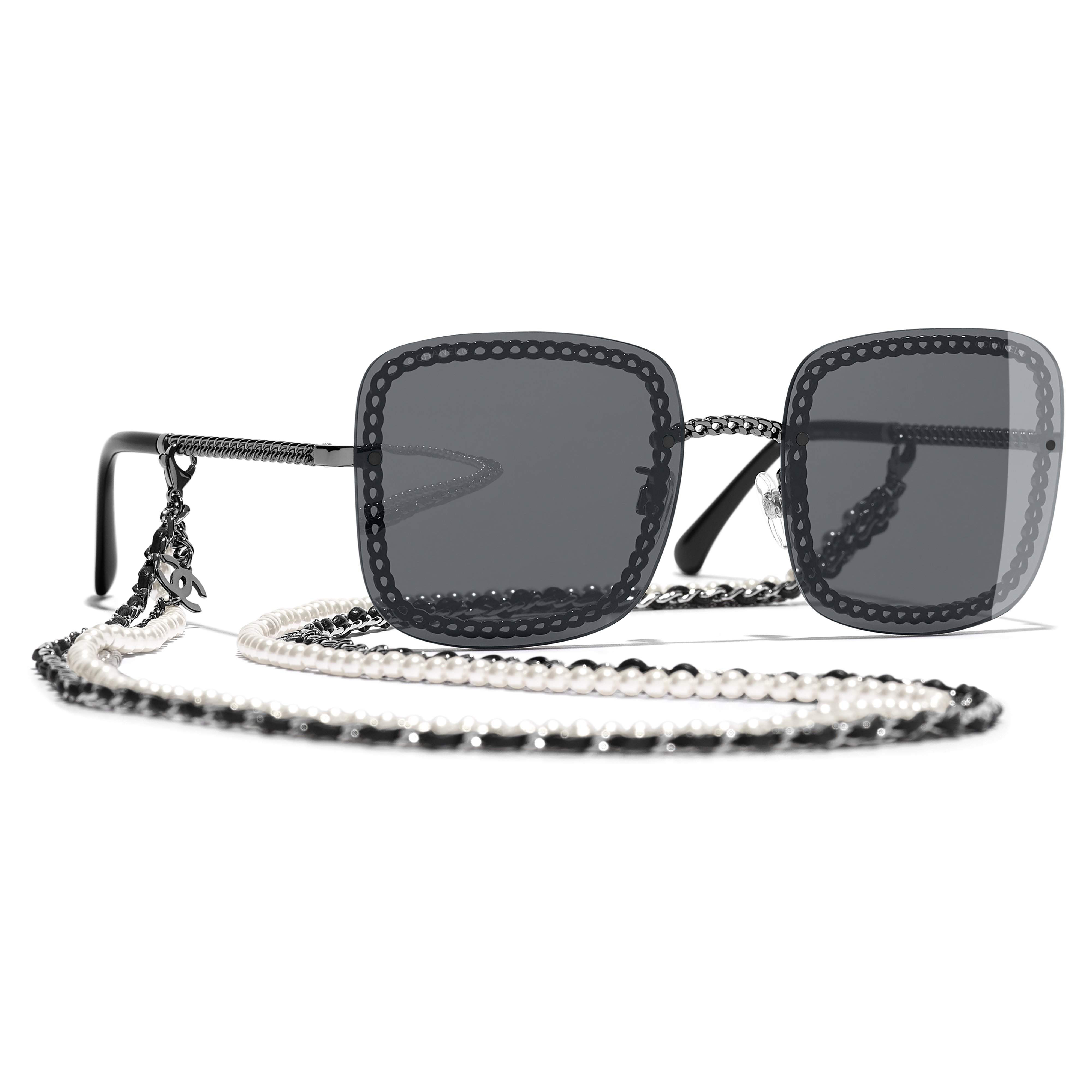 Chanel Chain Link Sunglasses, Luxury, Accessories on Carousell