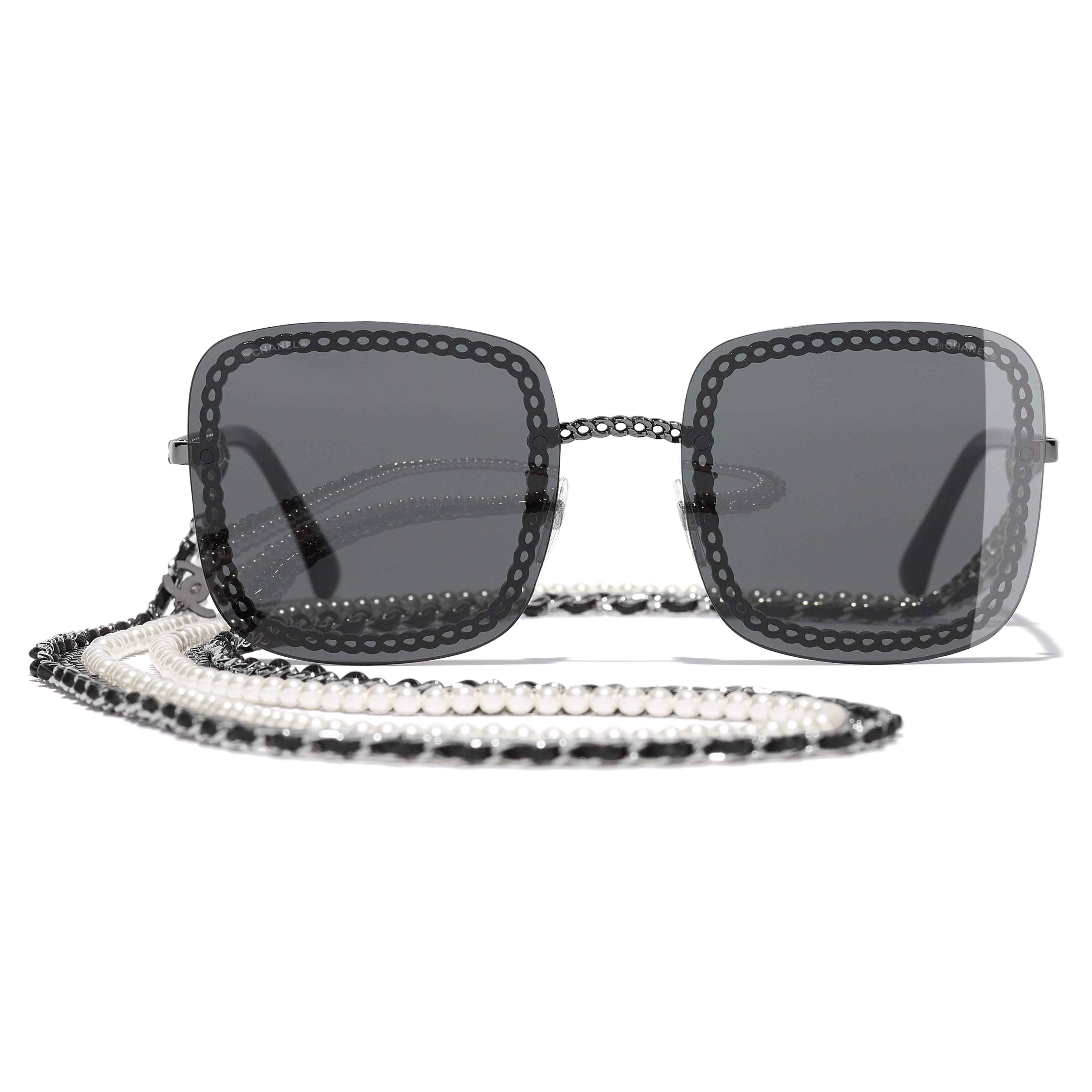 Sunglasses Chanel Chaîne Silver CH4244 C108/S4 57-18 in stock