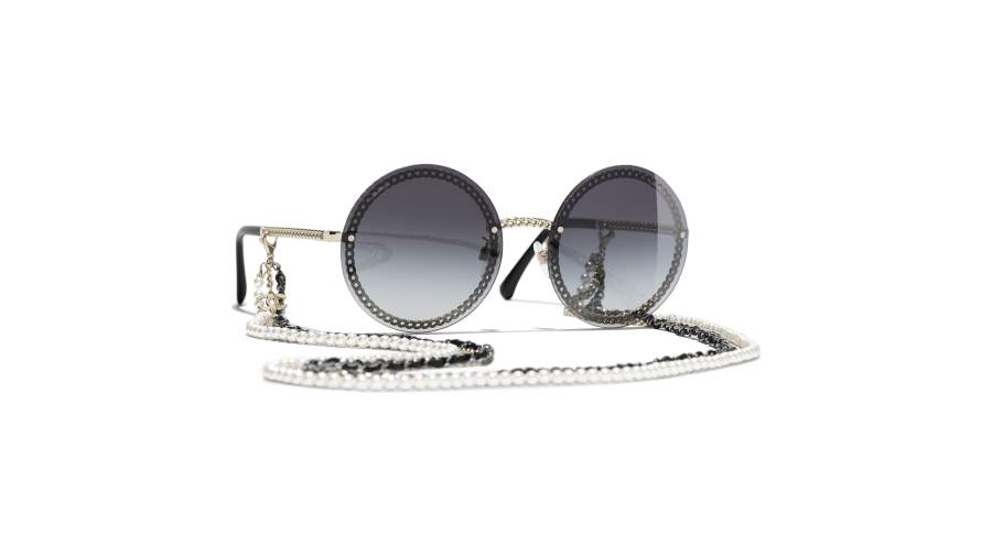 Sunglasses Chanel Triple Chaîne Gold CH4245 C125/S6 58-18 Medium Gradient in stock