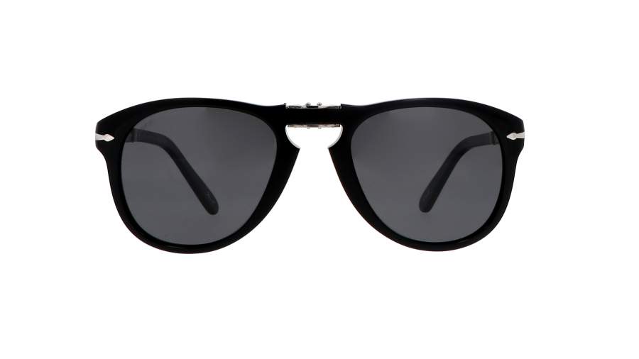 Sunglasses Persol Steve Mcqueen Black PO0714SM 95/48 54-21 Medium Folding Polarized in stock