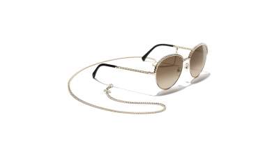 Sunglasses Chanel Chaîne Gold CH4242 C395/S5 55-17 Medium Gradient in stock
