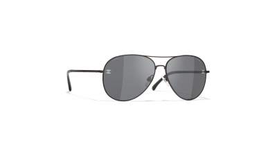CHANEL Aviator Sunglasses 4189-T-Q Black 15812