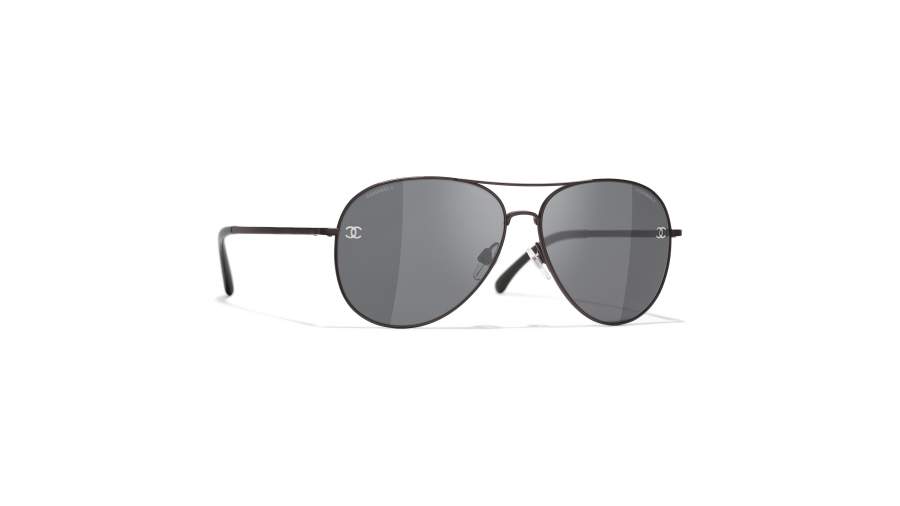 Sunglasses Chanel CH4189TQ C112/87 59-14 Black Matte Medium Gradient in stock