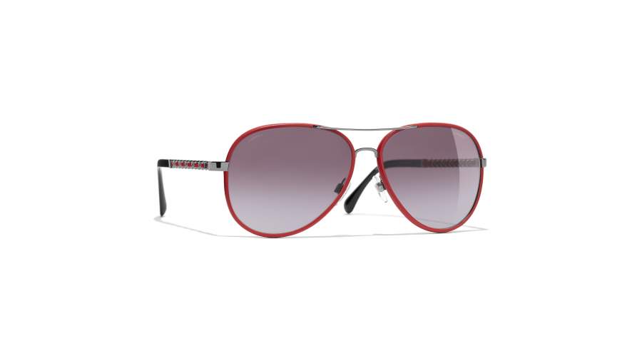 Sunglasses Chanel Chaîne Red Mat CH4219Q C282/S1 59-14 Large in stock