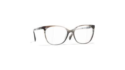 Eyeglasses Chanel Signature Transparent Grey CH3410 1678 54-17 Large in stock