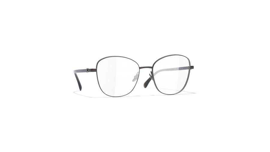 Eyeglasses Chanel Tweed Black Matte CH2198 C112 55-18 Large in stock