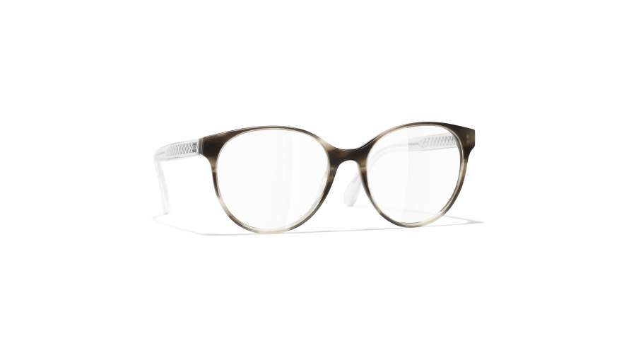 Eyeglasses Chanel Matelassé Tortoise CH3401 1660 51-18 Medium in stock