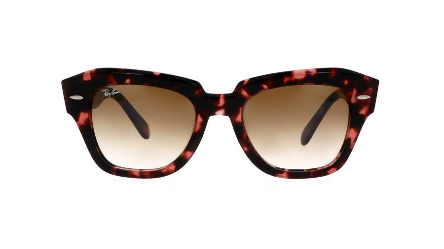 Sunglasses Ray-Ban State street Pink Havana Tortoise RB2186 1334/51 52-20 Large Gradient in stock