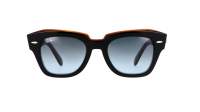 Ray-Ban State street Black RB2186 1322/41 52-20 Large Gradient
