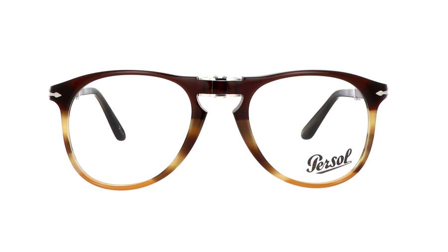 Persol 714 Striped Brown Series Tortoise PO9714VM 1136 52-20 Large Folding in stock