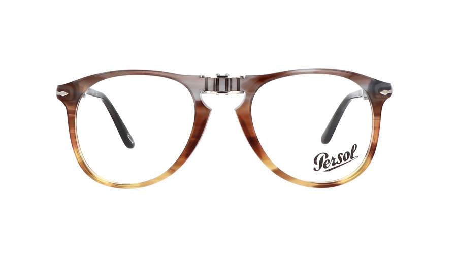 Eyeglasses Persol 714 Opal Brown Embedding Series Tortoise PO9714VM 1137 52-20 Large Folding in stock
