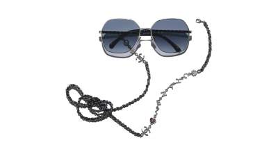 chanel sunglasses metal silver