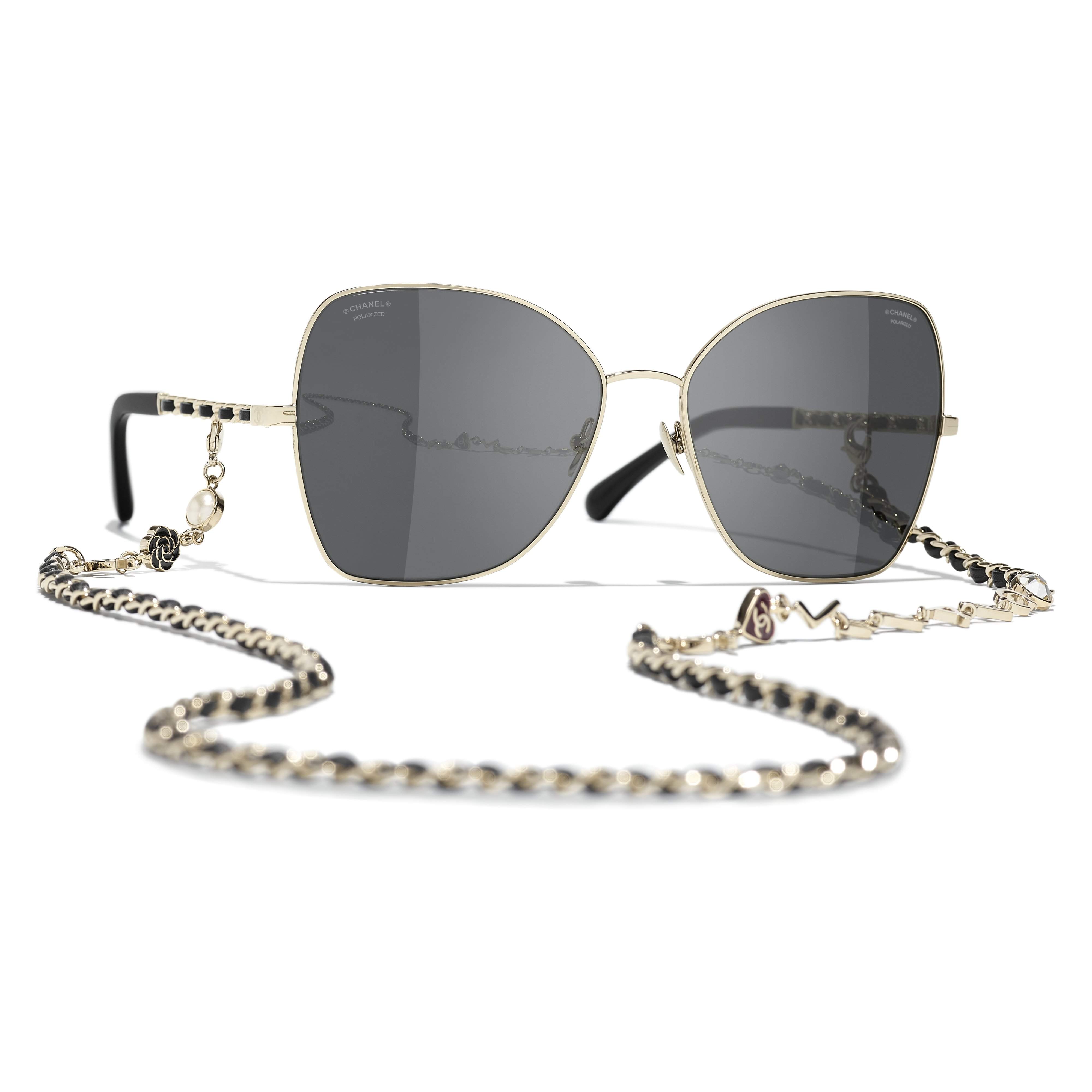 CHANEL Sunglasses CC Aviators Rimless - Chelsea Vintage Couture