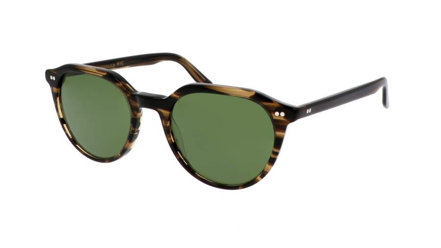 Moscot Kitzel Brown Bamboo 50 Calibar Green lenses