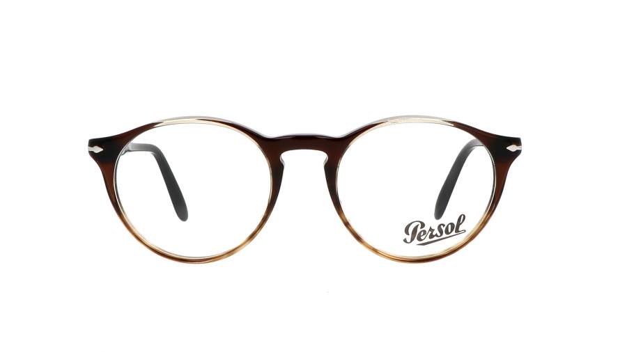Eyeglasses Persol Vintage Celebration Striped Brown brown PO3092V 9052 50-19 Large in stock