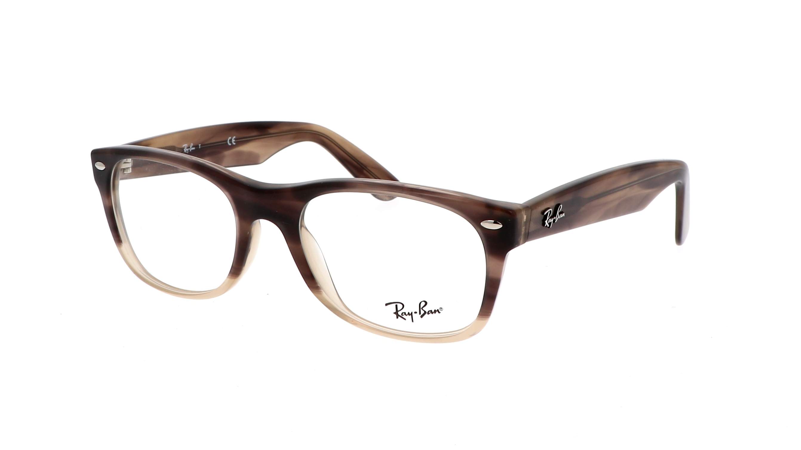 Eyeglasses Ray-Ban New Wayfarer Brown RX5184 RB5184 8107 52-18 in stock ...