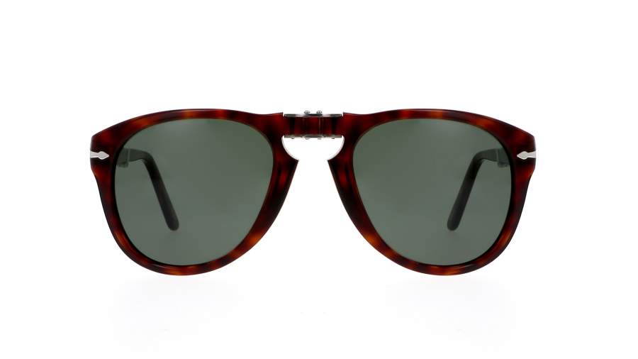 Persol PO2457S Women's Oval Sunglasses, Gunmetal/Green at John Lewis &  Partners