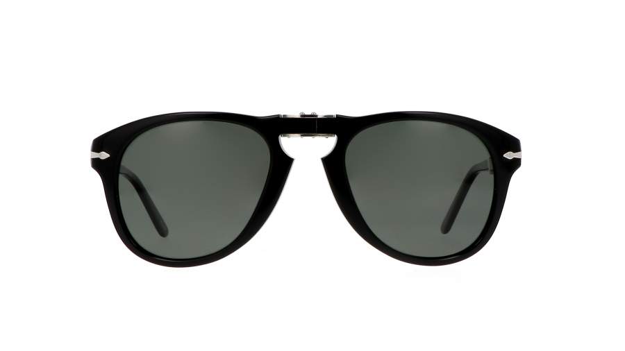 Sunglasses Persol PO0714 95/58 54-21 Standard Black Folding Polarized in stock