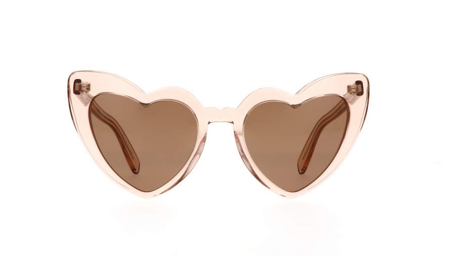 Sunglasses Saint Laurent SL181 020 Loulou Heart Shape Beige Medium in stock