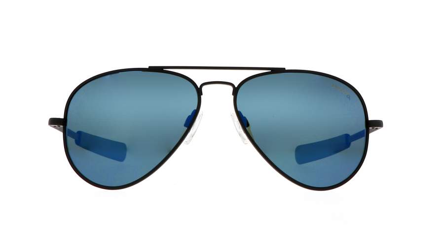 Sunglasses Randolph Concorde Black Matte Skytec polarized cobalt CR259 57-15 Medium Polarized Mirror in stock