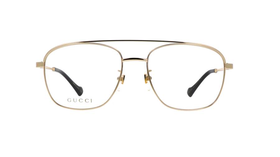 Brille Gucci GG1103O 001 57-18 Gold Breit auf Lager
