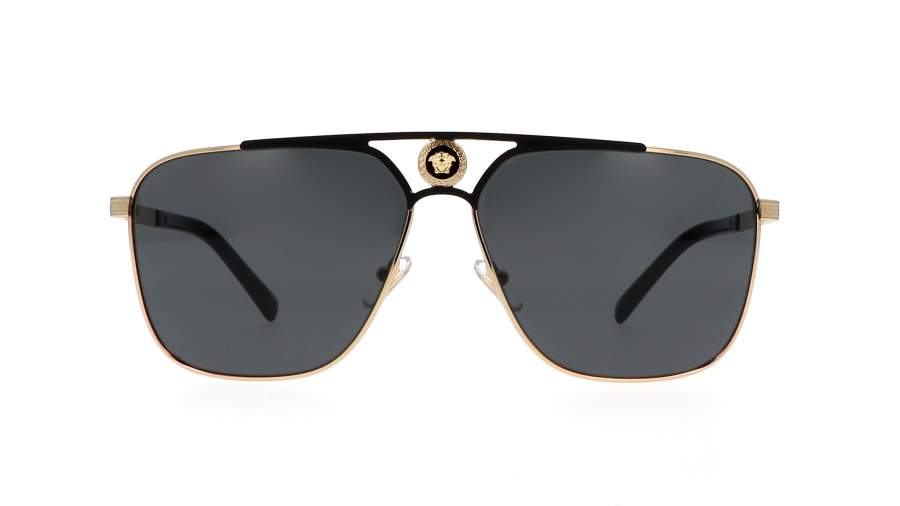 Sonnenbrille Versace VE2238 1436/87 61-13 Gold Breit auf Lager