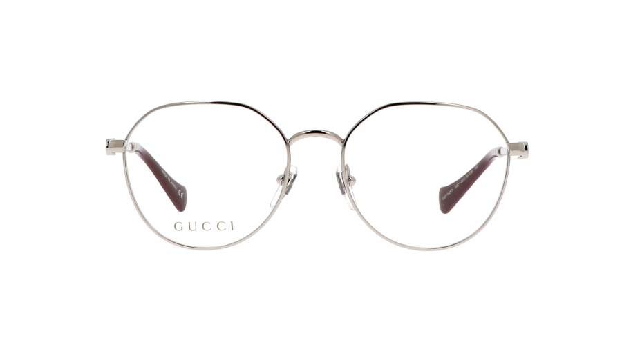 Lunettes de vue Gucci GG1145O 002 50-16 Argent Small en stock