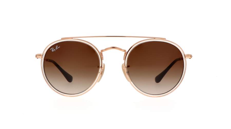 Sunglasses Ray-ban Round Double bridge RJ9647S 288/13 46-21 Gold in stock