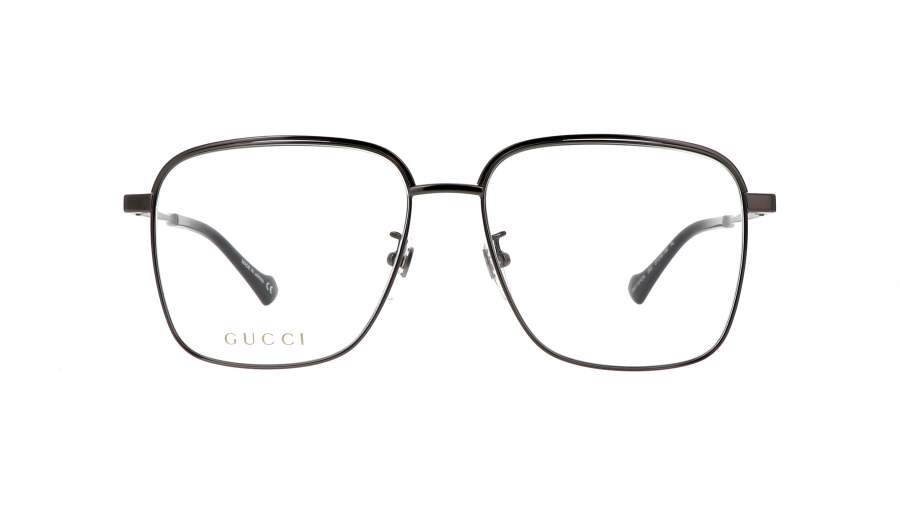 Lunettes de vue Gucci GG1101OA 002 57-16 Ruthenium Argent Medium en stock