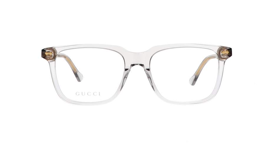 Lunettes de vue Gucci GG0737O 010 53-18 Transparent grey Transparent Small en stock