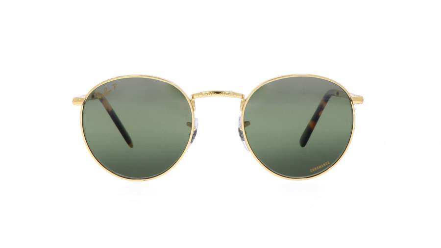 Sunglasses Ray-Ban New Round Legend Gold Gold RB3637 9196G4 50-21 Medium Polarized Gradient in stock