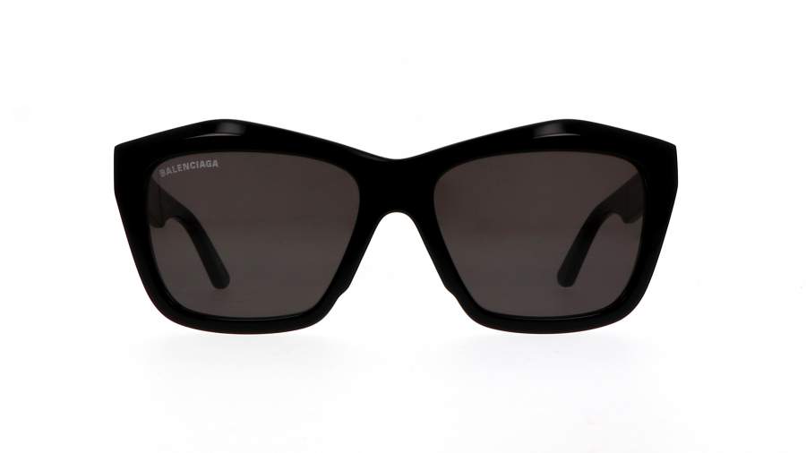 Sonnenbrille Balenciaga BB0216S 001 57-17 Schwarz Mittel auf Lager