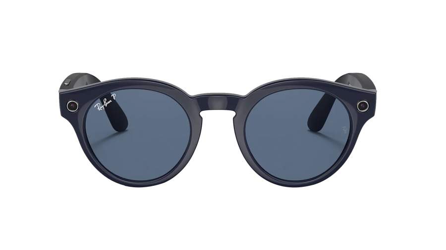 Sunglasses Ray-Ban Stories RW4003 655/82V 48-23 Blue Medium Polarized in stock