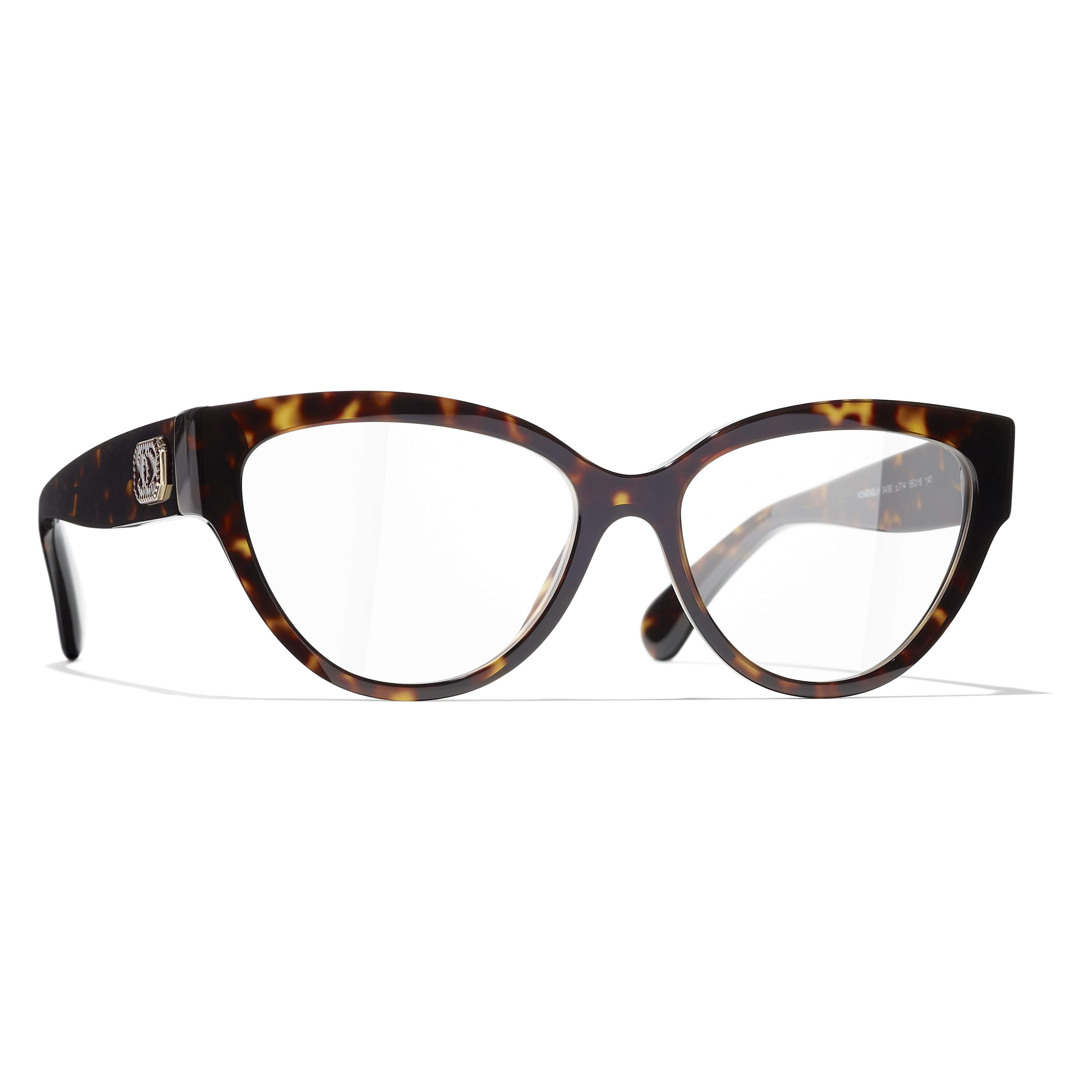 Chanel Oval Sunglasses - Acetate, Dark Tortoise - Polarized - UV Protected - Women's Sunglasses - 5486 C714/83