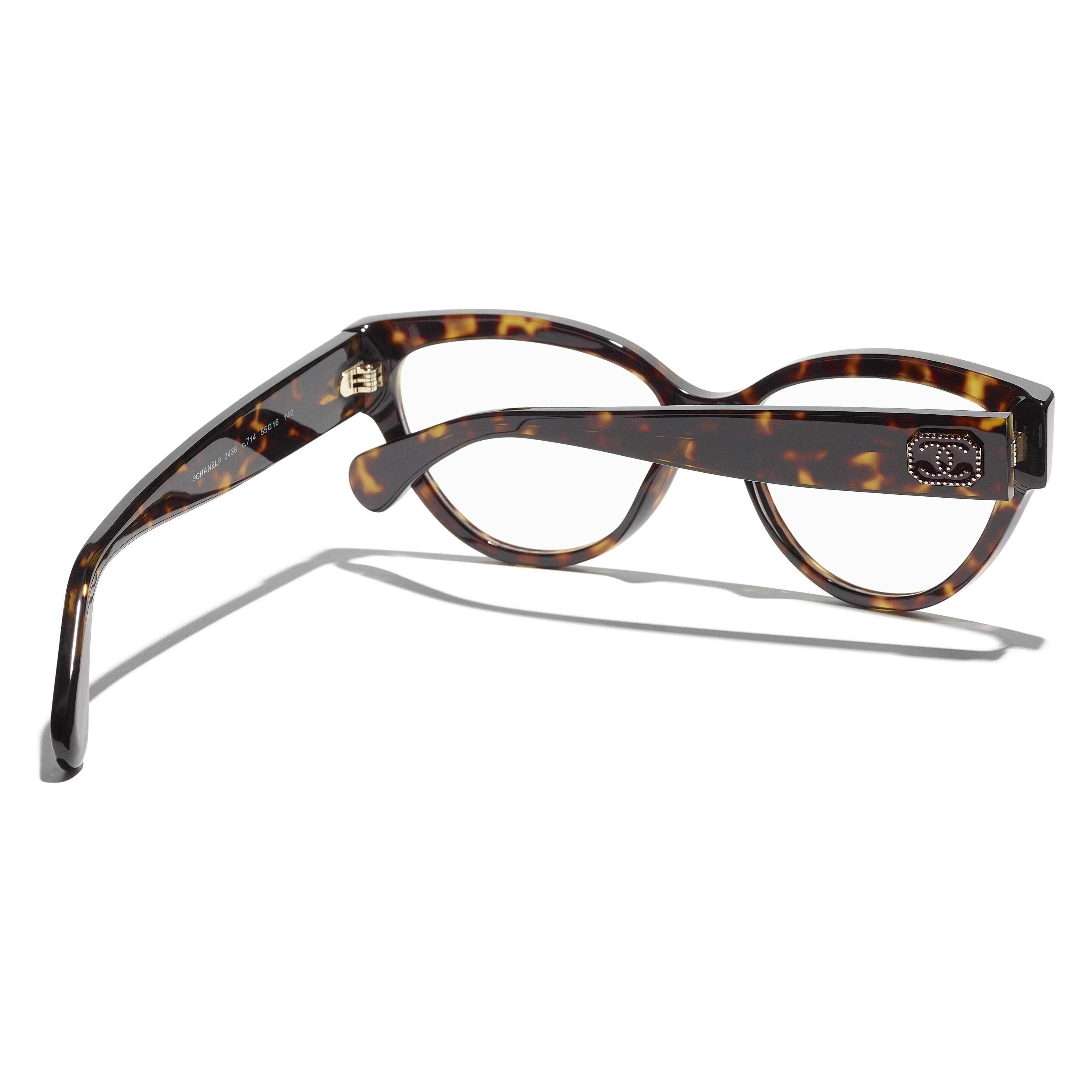 Eyeglasses CHANEL CH3436 C714 55-16 Dark Tortoise Tortoise in stock, Price  216,67 €