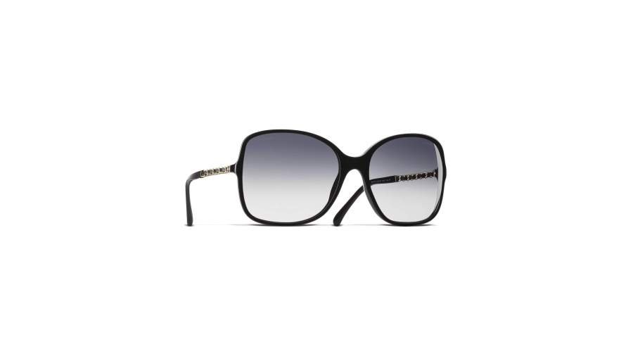 Sunglasses CHANEL Chaîne Black CH5210Q N5013C 57-17 Medium Gradient in stock