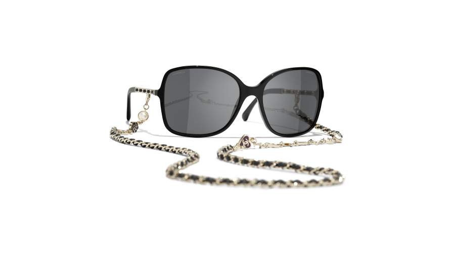 Sunglasses CHANEL Chaîne Black CH5210Q C622S4 57-17 Medium Gradient in stock