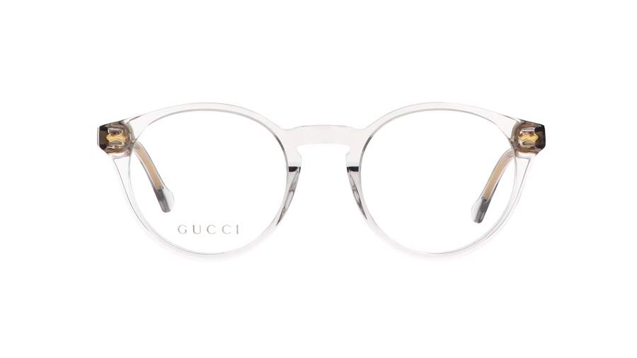 Lunettes de vue Gucci GG0738O 006 48-21 Transparent grey Transparent Small en stock