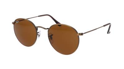 Ray-Ban Round Antique Gold Metal Gold Matte RB3447 9228/33 47-21 Small