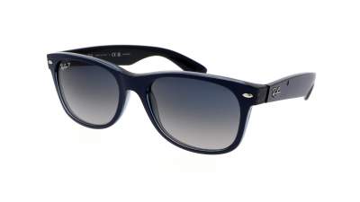 Sonnenbrille Ray-Ban New Wayfarer Blau Matt RB2132 6607/78 55-18 Mittel  Polarisierte Gläser Gradient Gläser auf Lager | Preis 123,90 € |  Visiofactory