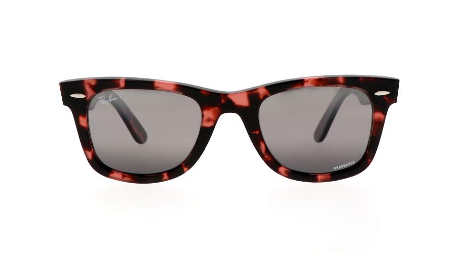 Sunglasses Ray-Ban Original Wayfarer Pink Havana Tortoise Chromance RB2140 1334/G3 50-22 Medium Polarized Mirror in stock