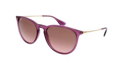 Sunglasses Ray-Ban Erika Transparent Violet RB4171 6591/14 54-18 Medium Gradient in stock