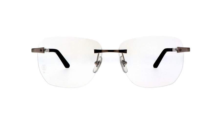 Eyeglasses Cartier CT0336O 002 56-16 Silver Matte Large in stock