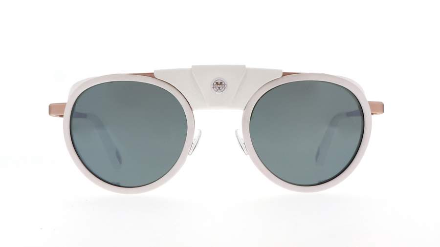 Sunglasses Vuarnet Glacier 2110 White Matte Flash color VL2110 0003 1123 Medium Mirror in stock