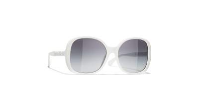 Sonnenbrille CHANEL CH5470Q C716S6 57-17 Weiß Mittel Gradient Gläser auf Lager