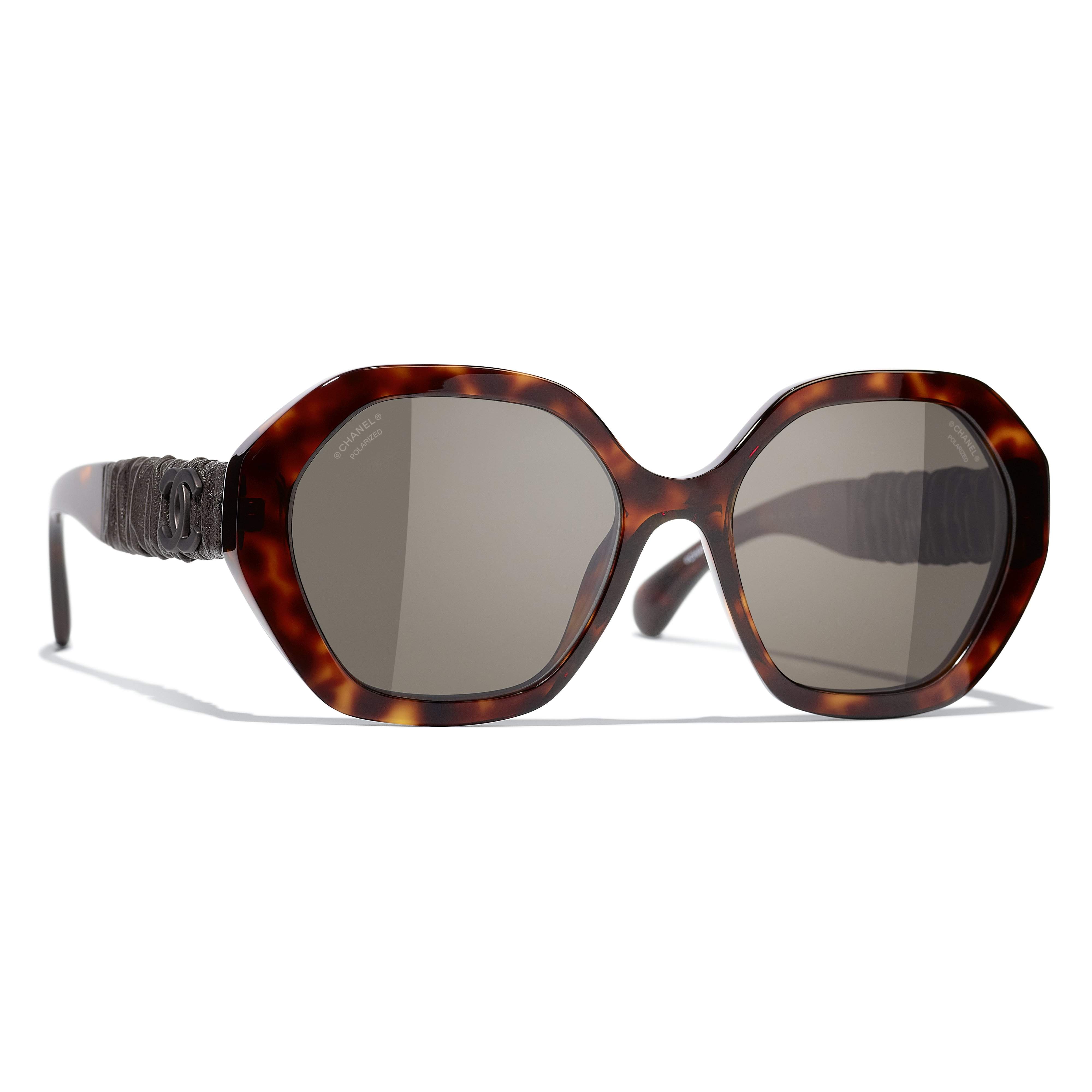 Sunglasses CHANEL CH5475Q 116483 55-18 Dark havana Tortoise Polarized in  stock, Price 383,33 €