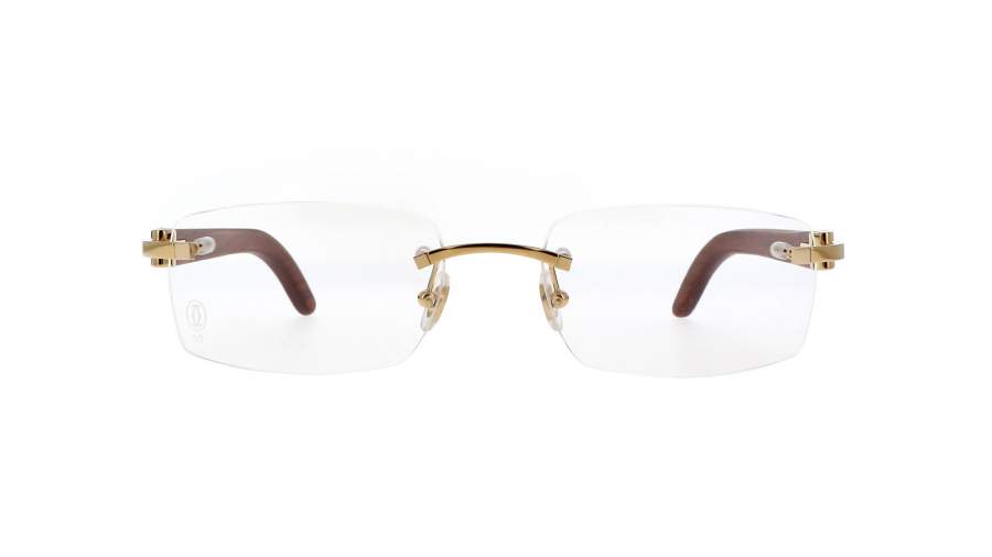 Eyeglasses Cartier CT0052O 008 53-18 Gold Medium in stock
